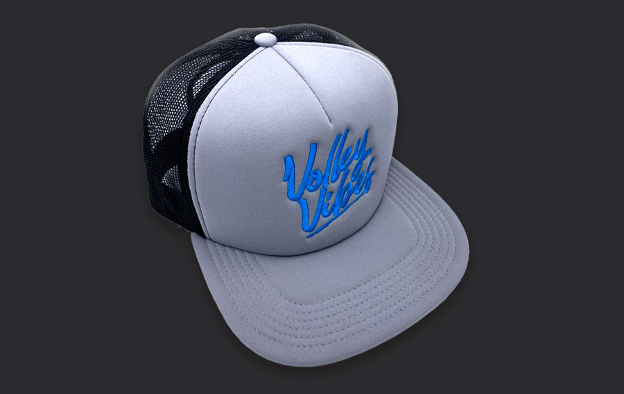 HAT-SILVER/BLACK VOLLEY VIBES