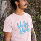 T-SHIRT - VOLLEY VIBES (NEON BLUE)