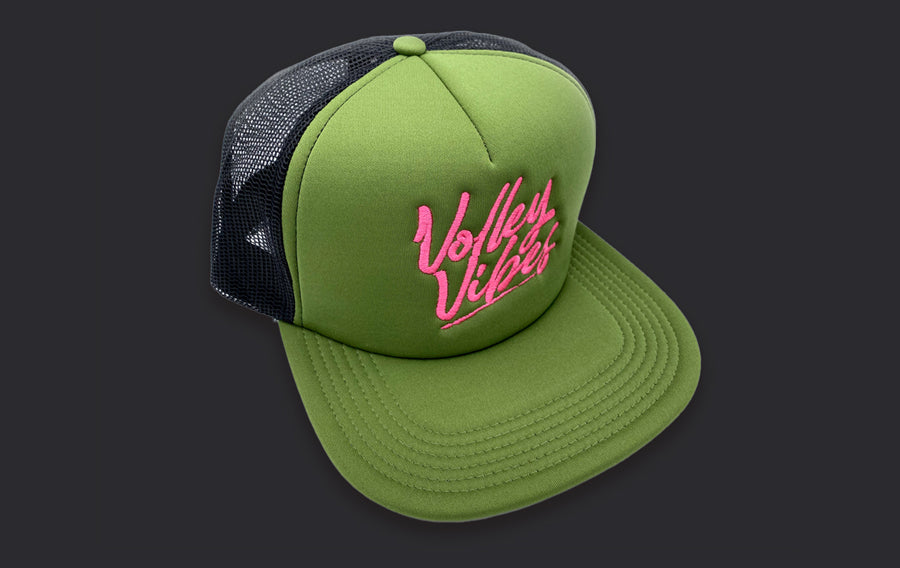 HAT-GREEN/BLACK VOLLEY VIBES