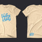 T-SHIRT - VOLLEY VIBES (NEON BLUE)