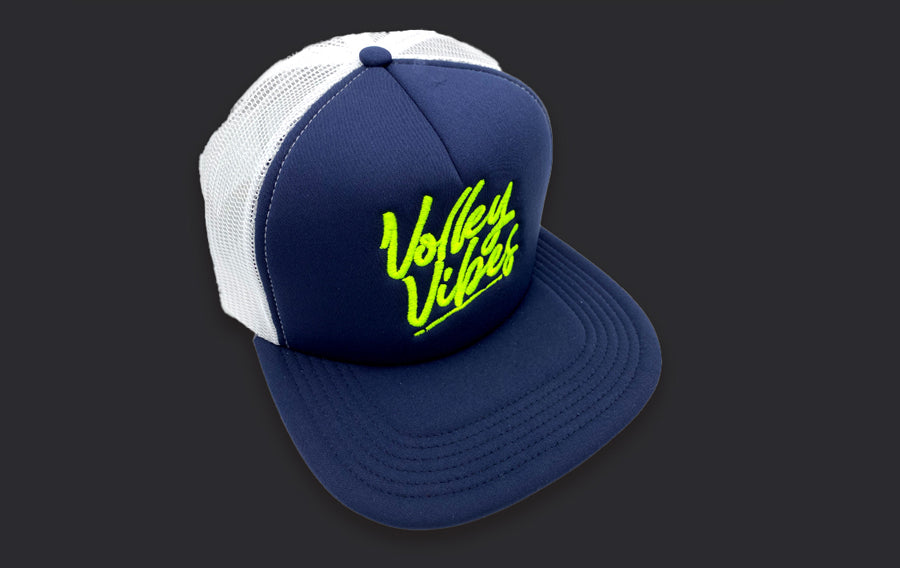 HAT-WHITE/NAVY VOLLEY VIBES